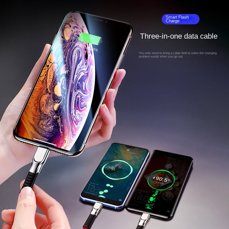 Cablu de date trei în unu pentru încărcare rapidă a telefonului mobil Apple Huawei Android
Cumpărați două, primiți unul gratuit
33lei cablul de incarcare