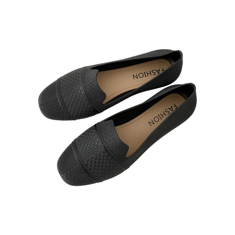 Încălțăminte nouă, plată, de culoare solidă, pentru damă