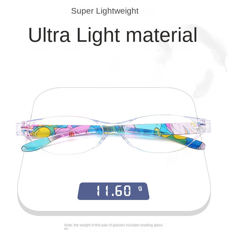 Ochelari de prezbioză de modă Ochelari de prezbioză portabili ultra-ușori cu lumină albastră