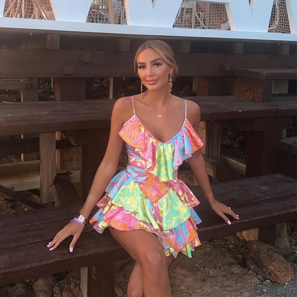 Rochie dama Clarette - Multicolora