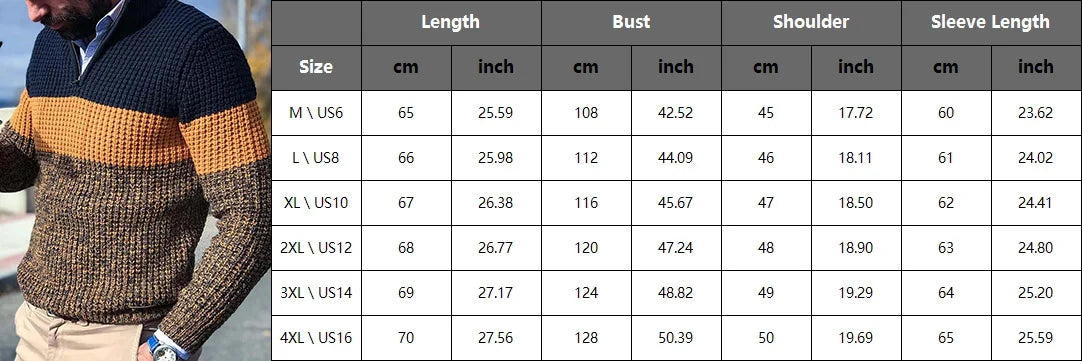 pulover tricotat pentru bărbați