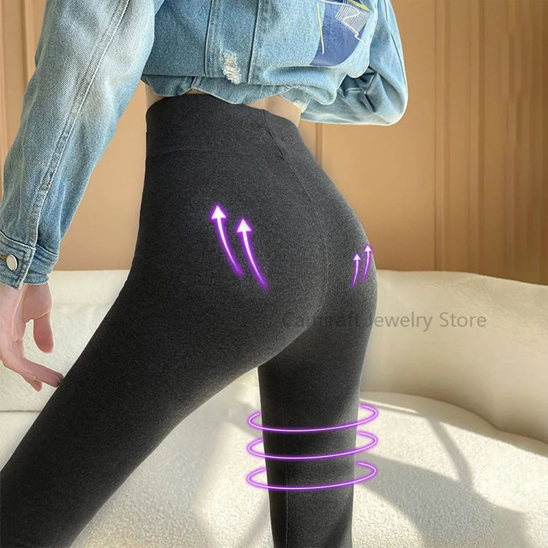 Colanți din catifea groși de iarnă pentru