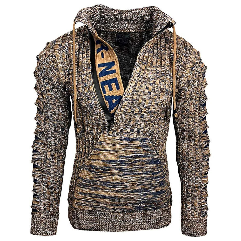 pulover tricotat pentru bărbați